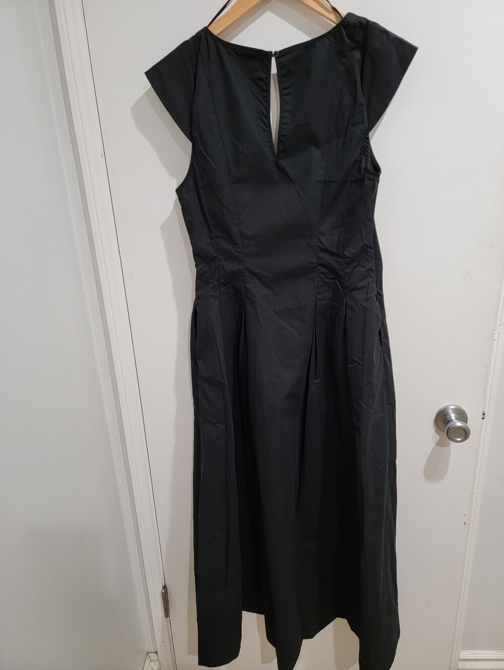 Women's Poplin MIDI Dress - a New Day™ Black 6